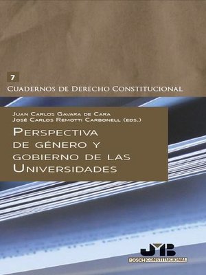 cover image of Perspectiva de género y gobierno de las Universidades